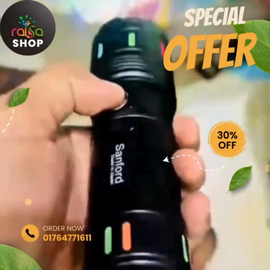 đĻđĄ Powerful Aluminium Alloy Flashlight â White Laser LED Torch with Fluorescent Night Glowing Strip | 18650mAh Rechargeable Battery, 800M Long Range, Waterproof, Type-C USB & Digital Display đ