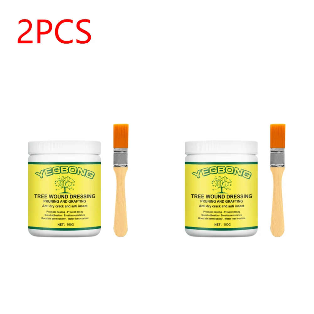 Tree Wound Bonsai Cut Paste Smear Agent Pruning Compound Sealer with Brush Waterproof Sealant Glue Adhesion Promoter 접착제. 