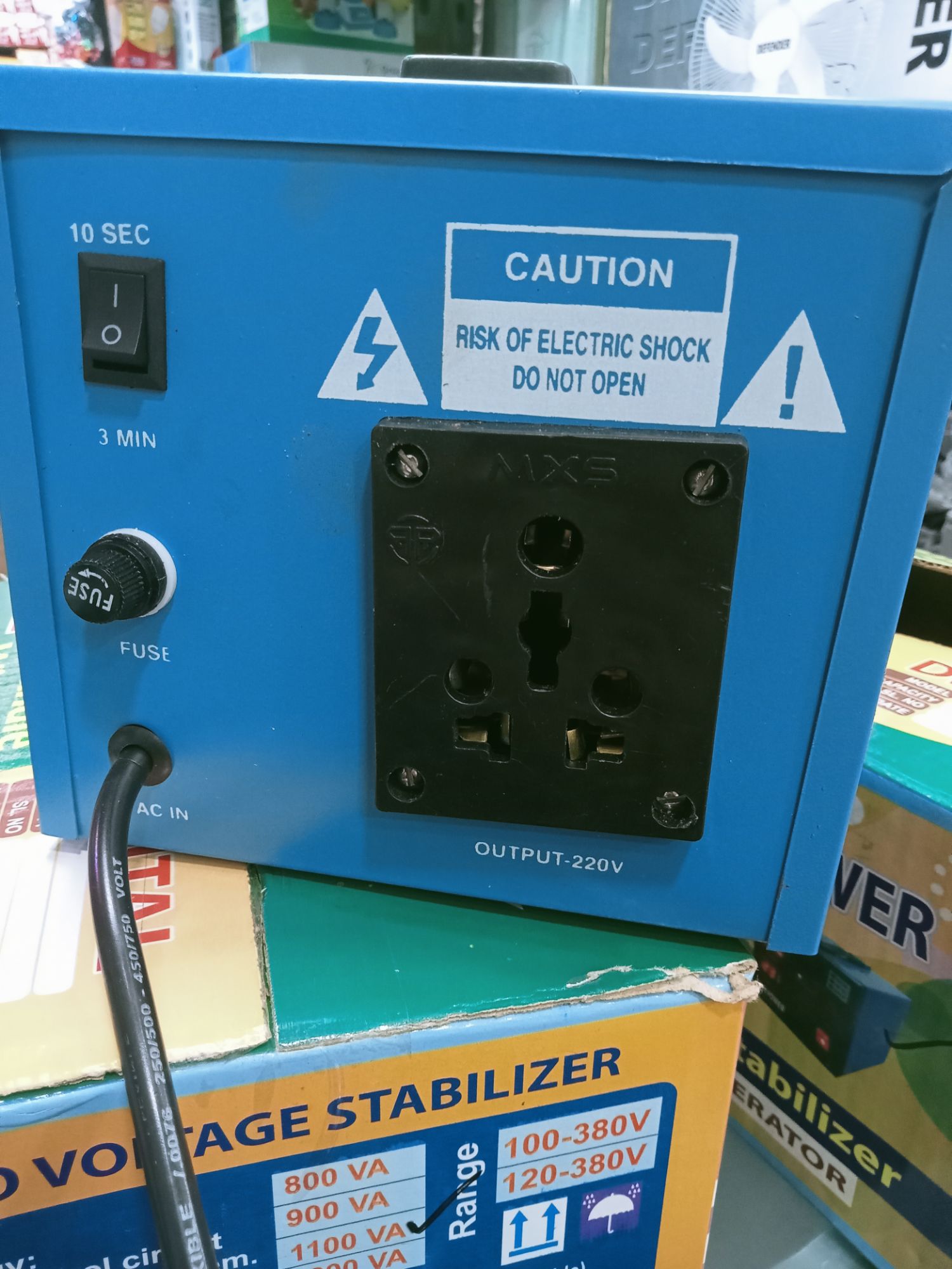 auto digital voltage stabilizer (INSTA Power). 