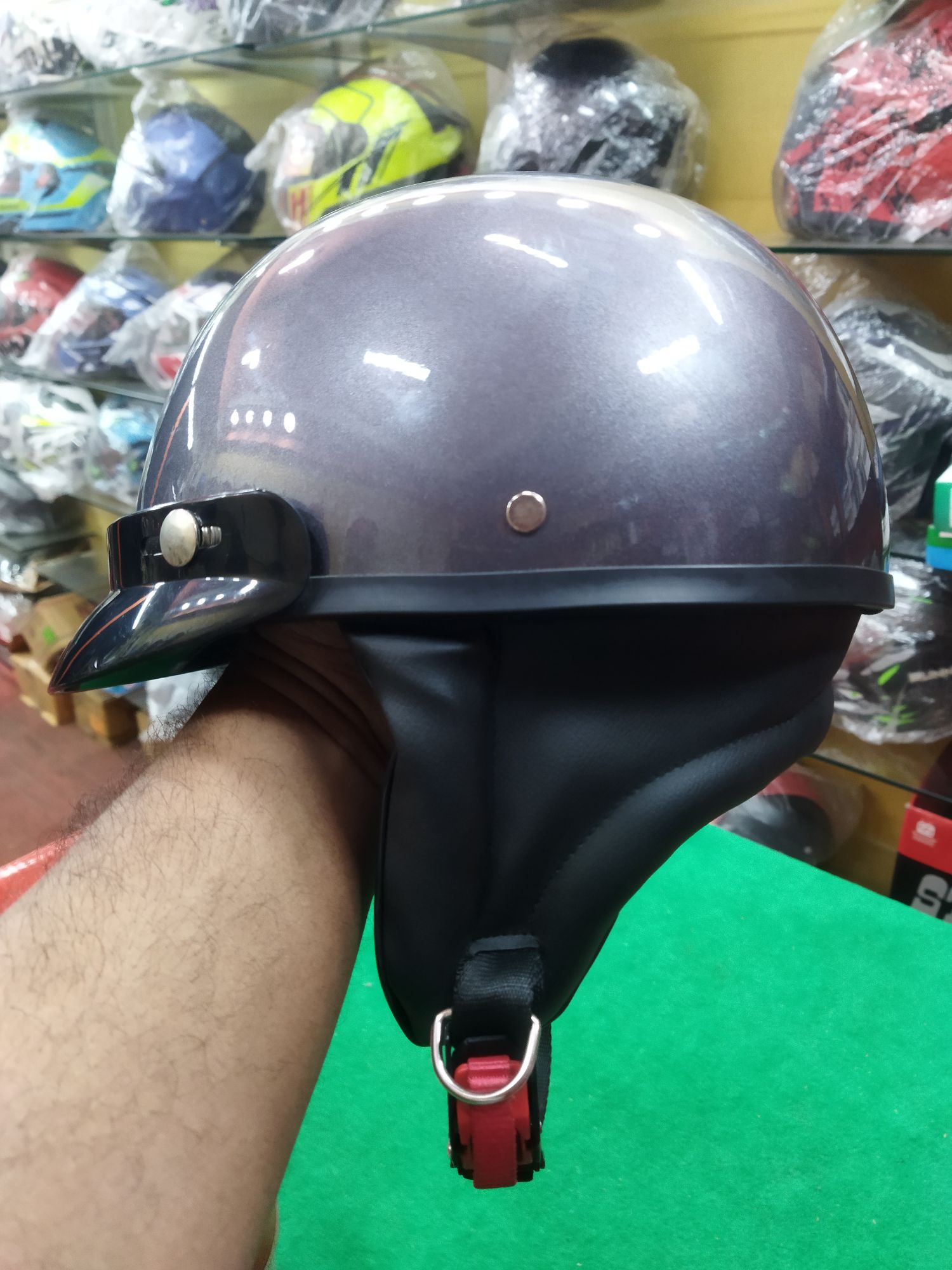 NXT Safari Stylish Plain Colour Helmet. 