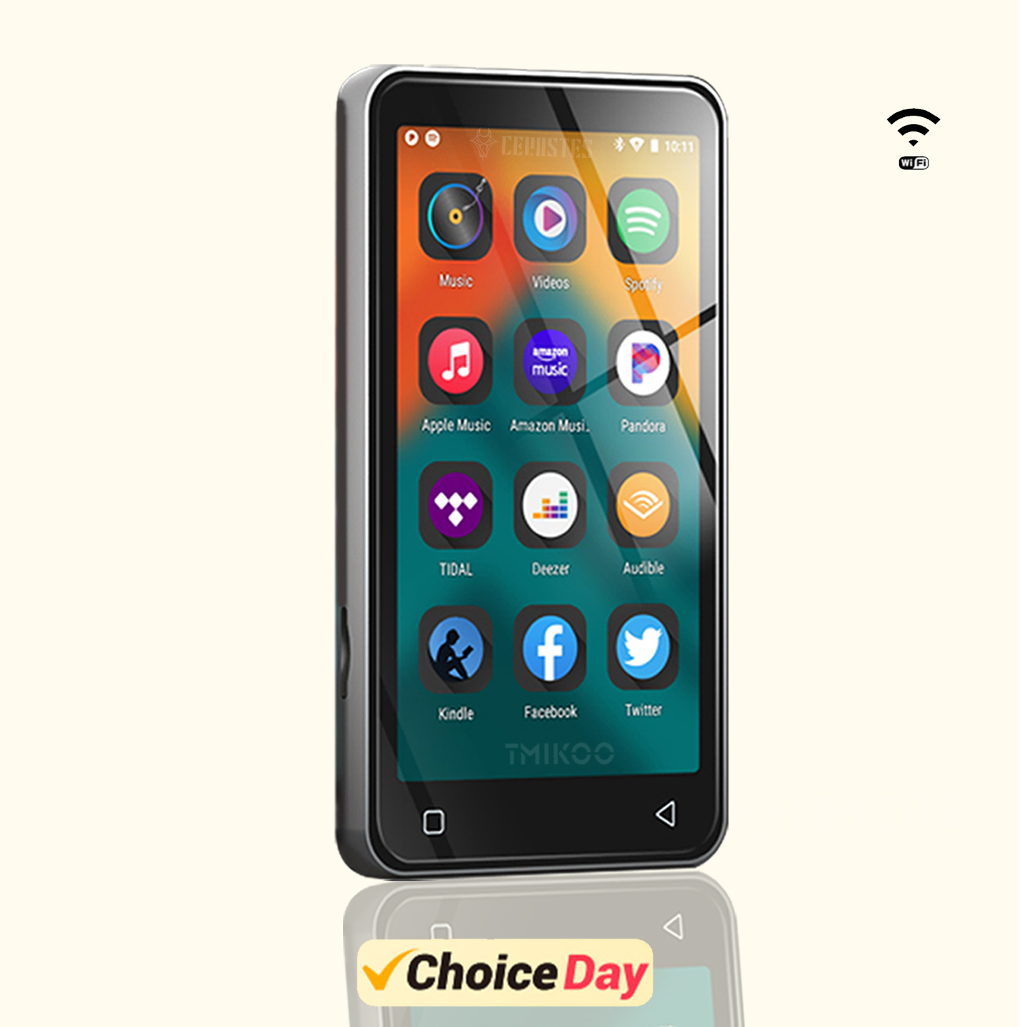 Wifi Mp3 player with bluetooth,Android Streaming HiFi Music Player,MP4 Player with SpeakerSpotify Pandra Deezer, Max Support 1TB. 