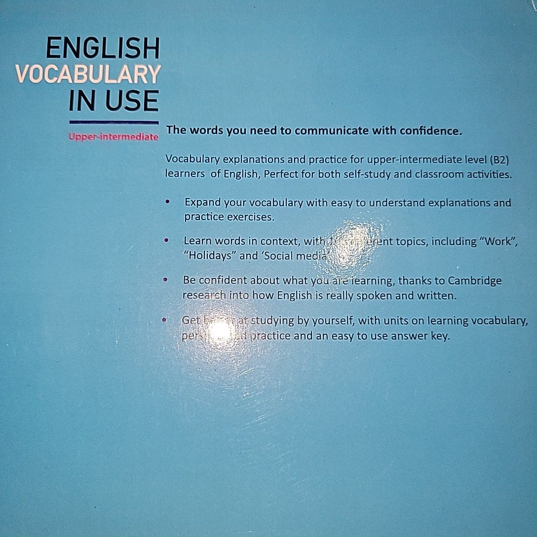 English Vocabulary in Use By Michael McCarthy & Felicity O'Dell. 
