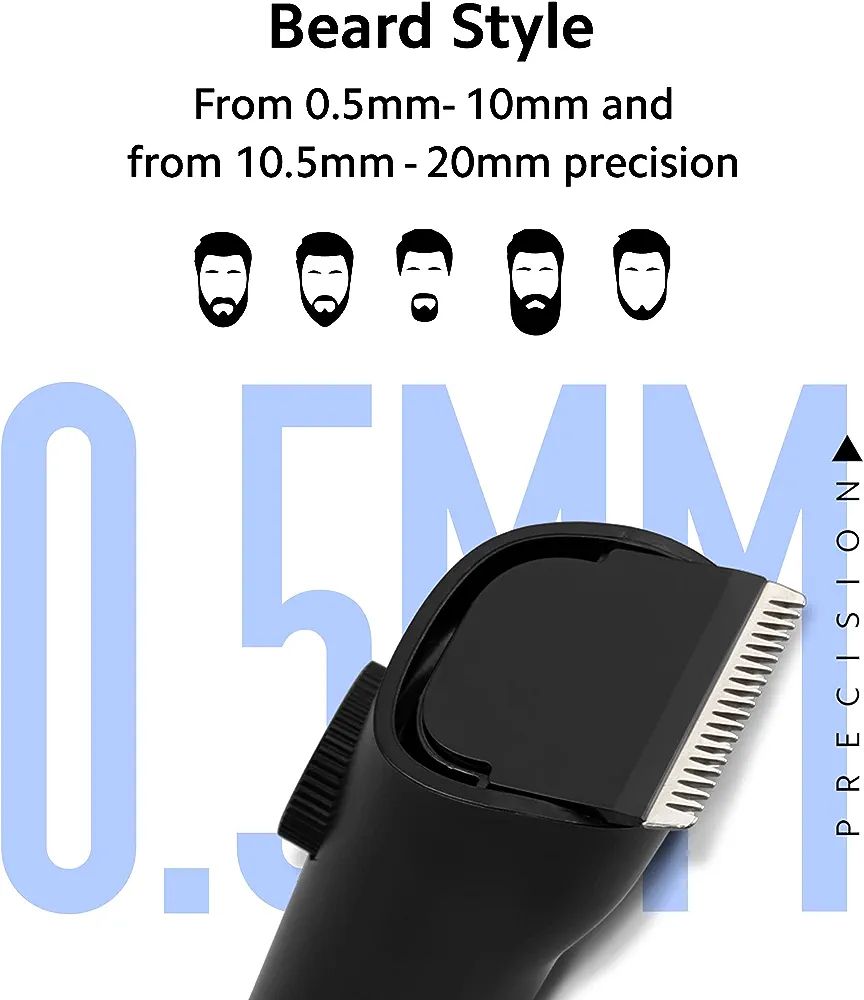 Xiaomi Beard Trimmer for Men 2C With High Precision Trimming | 2 Beard Comb | USB Type-C | Fast Charging | 0.5mm Precision | 40 Length Settings | 90 Min Run Time, Black. 