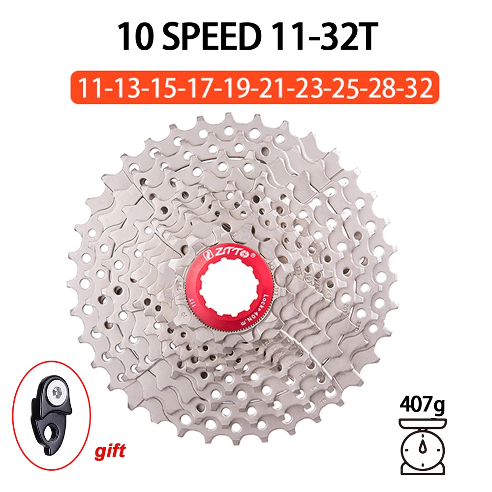 ZTTO MTB Bike 10 Speed 11-50T Cassette 10s 11-36T 11-42T 11-46T Sprocket Mountain Bicycle Freewheel 11-32T 10V K7 HG System. 