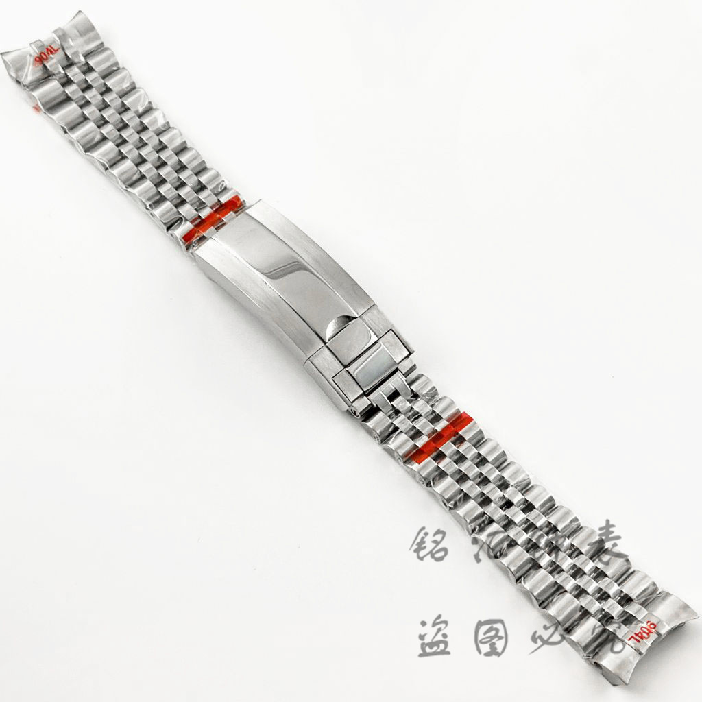 20MM Width 904L Silver Presidential Oyster Jubilee High Quality Glide Lock Clasp Stainless Steel Wristband for Submarine Log. 