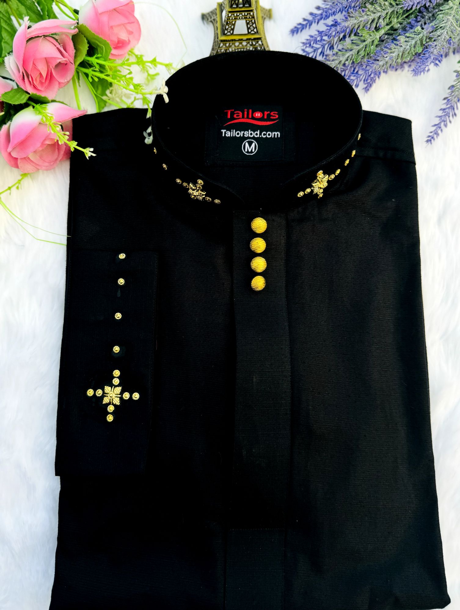 • Premium Cotton Fabrics for ultimate comfort and breathability. • Soft, Comfortable & Summer Friendly for all-day wear. • Timeless elegance with latest Panjabi designs for Eid-ul-Fitr. • Black color adds a touch of sophistication to the outfit.
| 𝐄𝐢𝐝
