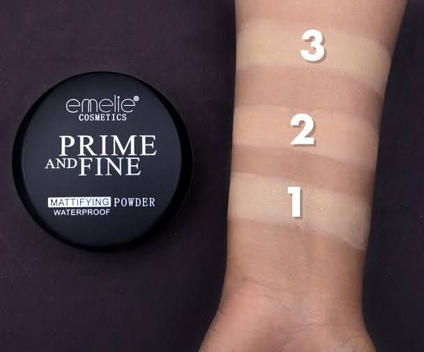 Emelie Prime And Fine 2 IN 1 Face Powder. 