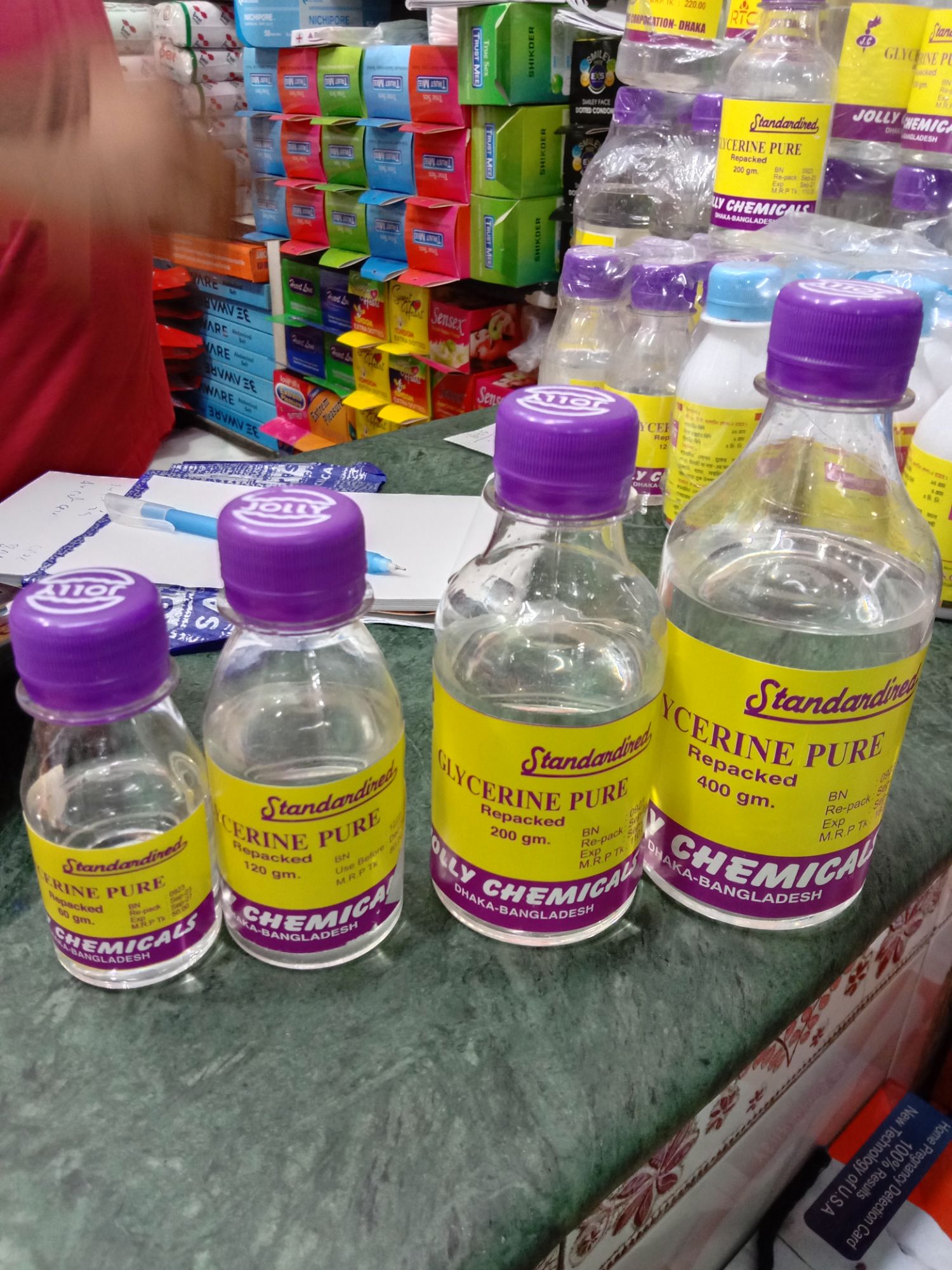60 ml +120+200 ml + 400 4 bottle ml Jolly gliserin for winter