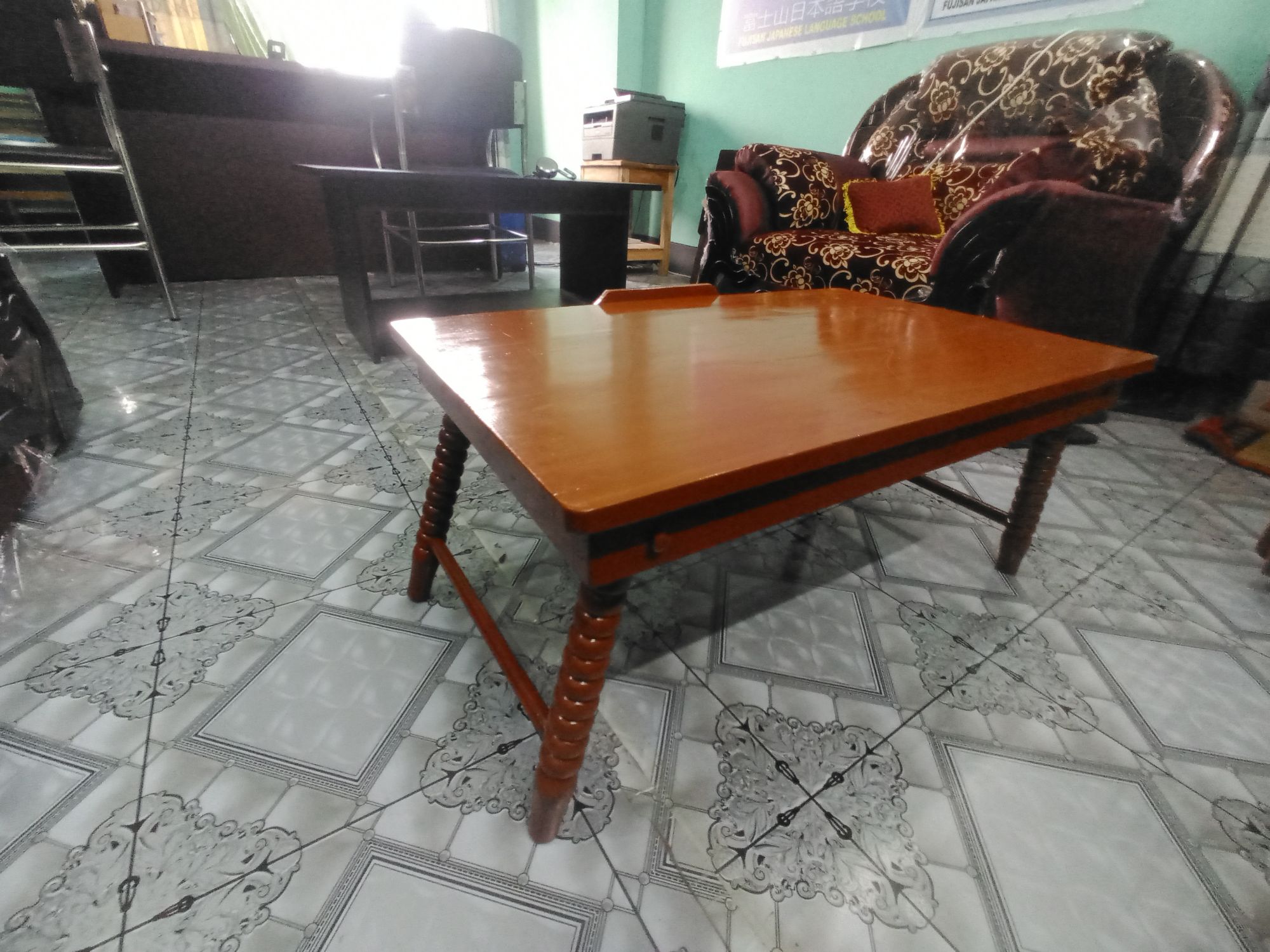 Wooden Japanese Dining table foldable work station study station laptop and multipurpose table big size. 