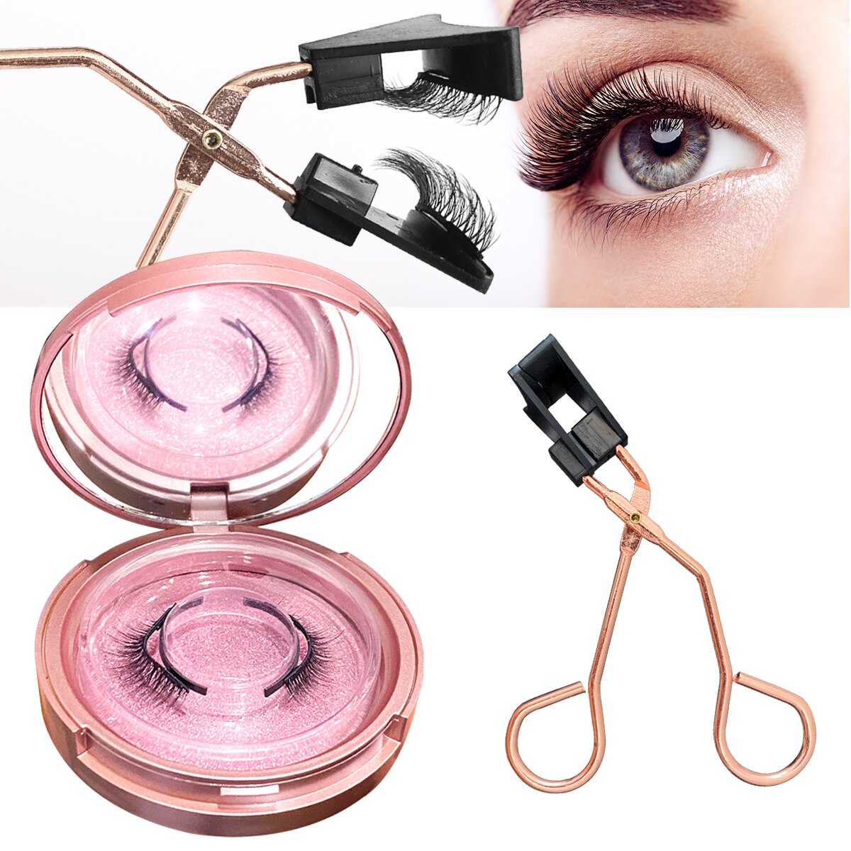 Quantum Magnetic Eyelashes Soft Magnetic Lashes Natural Lazy Eyelash With Clip