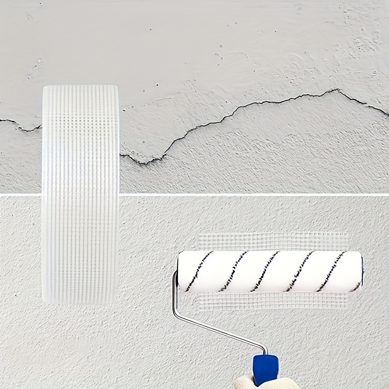 1 Roll 30M Glass fiber self-adhesive mesh tape wall crack Repair thermal insulation Decorative Mesh Seam Tape. 