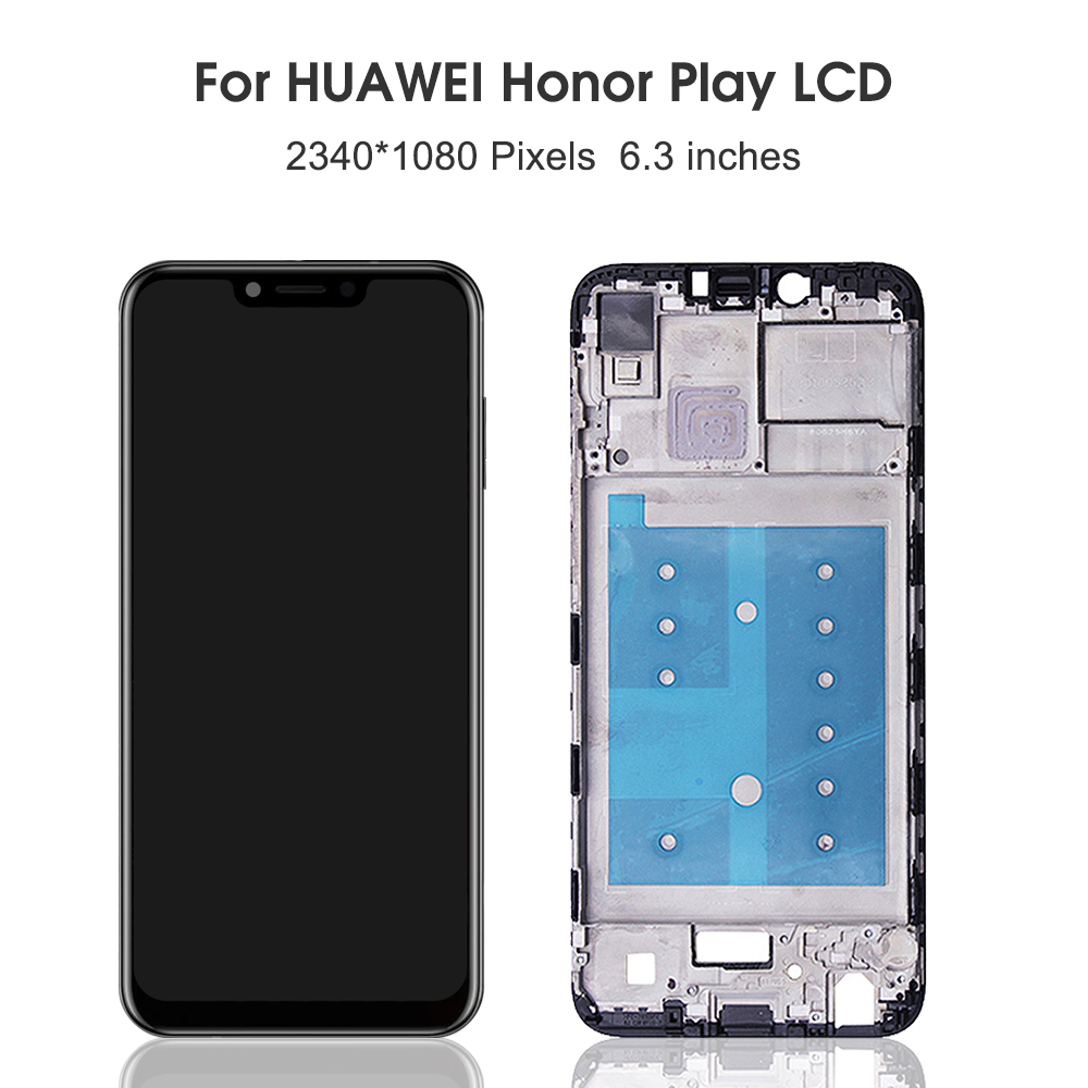 For HUAWEI Honor Play 6.3''For COR-L29 L09 AL00 AL10 TL10 LCD Display Touch Screen Digitizer Assembly Replacement. 