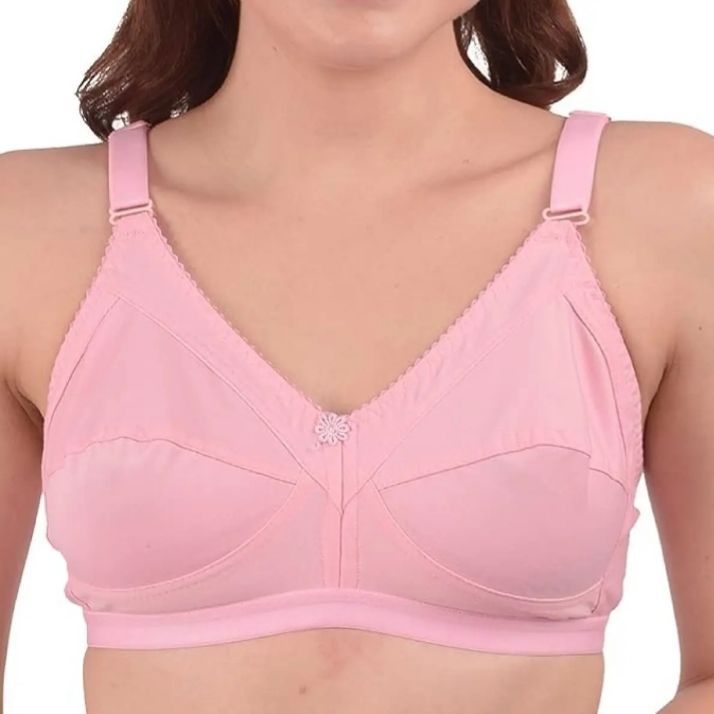 1 Piece Cotton Bra for Women All Season Cotton Fabric Everyday Style Multiple Color