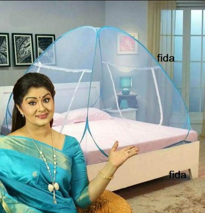Foldable Self standing Mosquito net for double bed. 