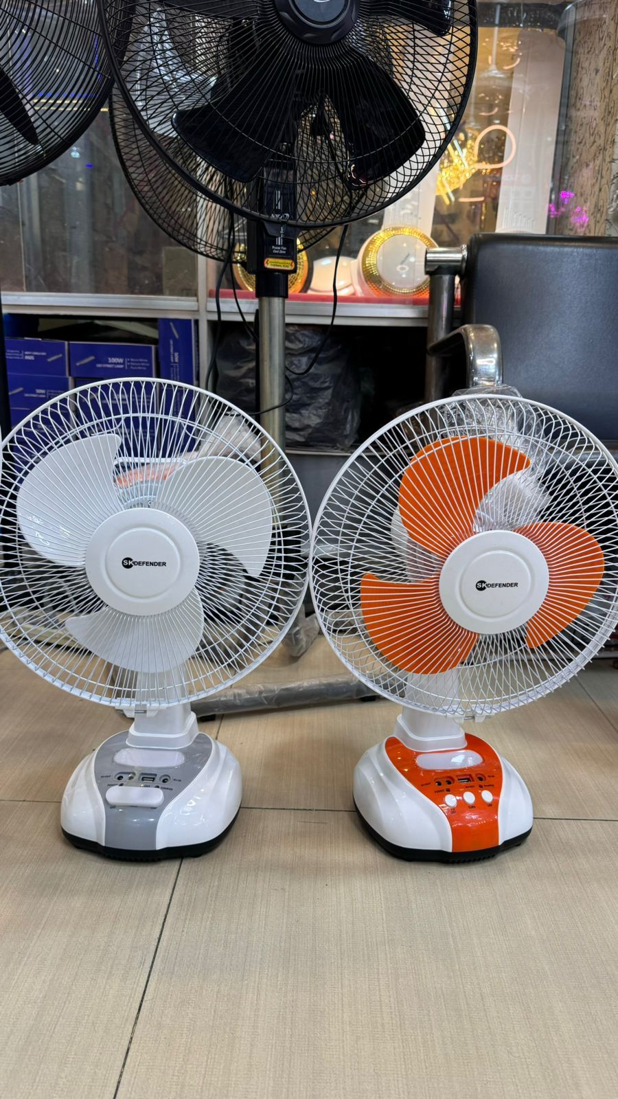 SK Diffender 12" Rechargeable Fan Made in China.. 