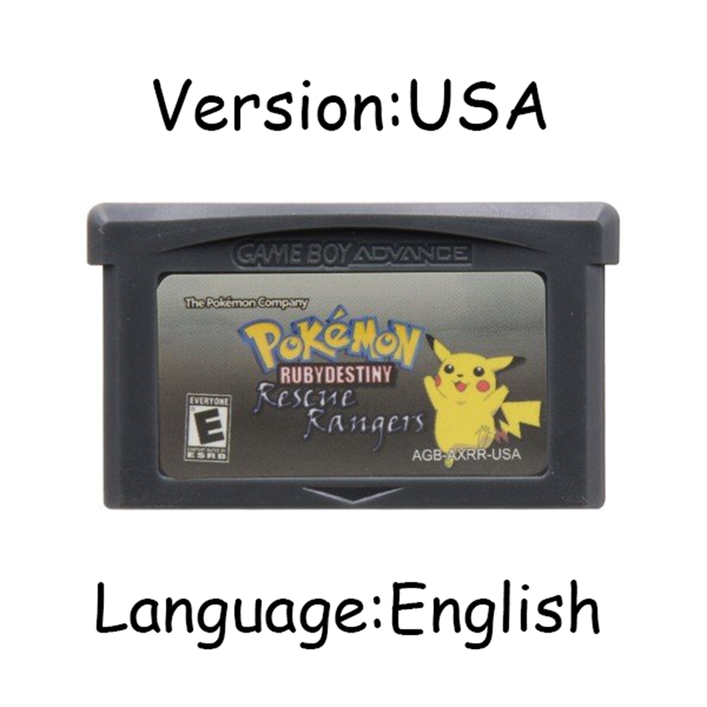 Pokemon Series GBA Game Cartridge 32 Bit Video Game Console Card AshGray Dark Cry Liquid Crystal Pearl for GBA NDSL. 