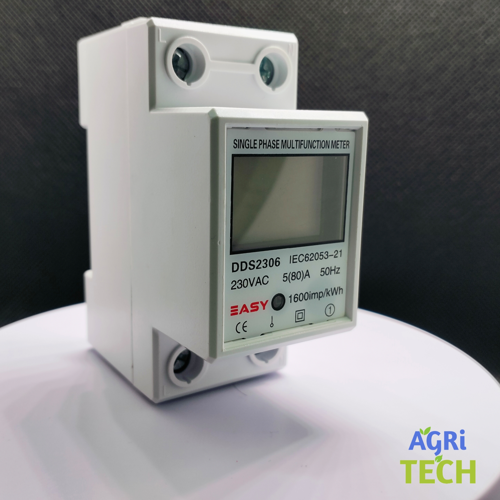 Mini Energy Meter 220V Single-Phase 80A - High-Resolution LCD Display, Accurate Watt Hour Measurement, Intelligent Digital Display - Ideal for Household Energy Management and Air Conditioning Monitoring. 