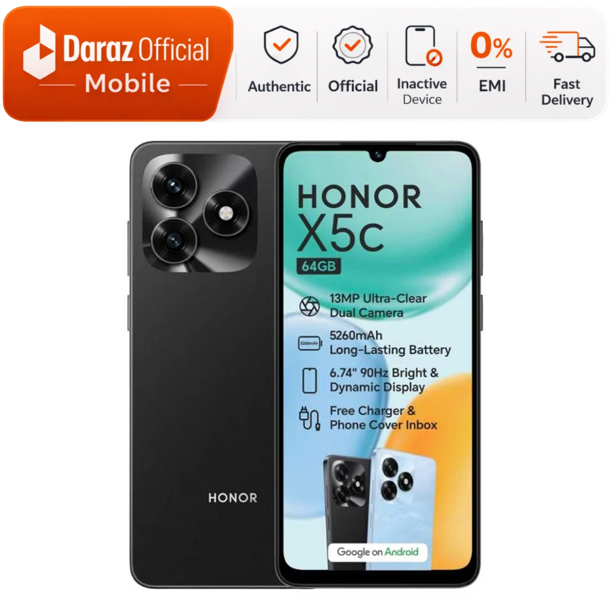 HONOR X5c 4GB/64GB | 6.74" 90Hz | Official