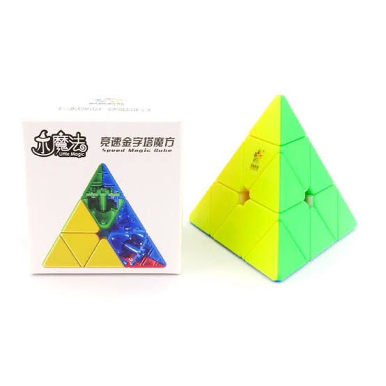 Yuxin Little Magic Pyraminx 3x3 Rubik’s Cube sticker less. 
