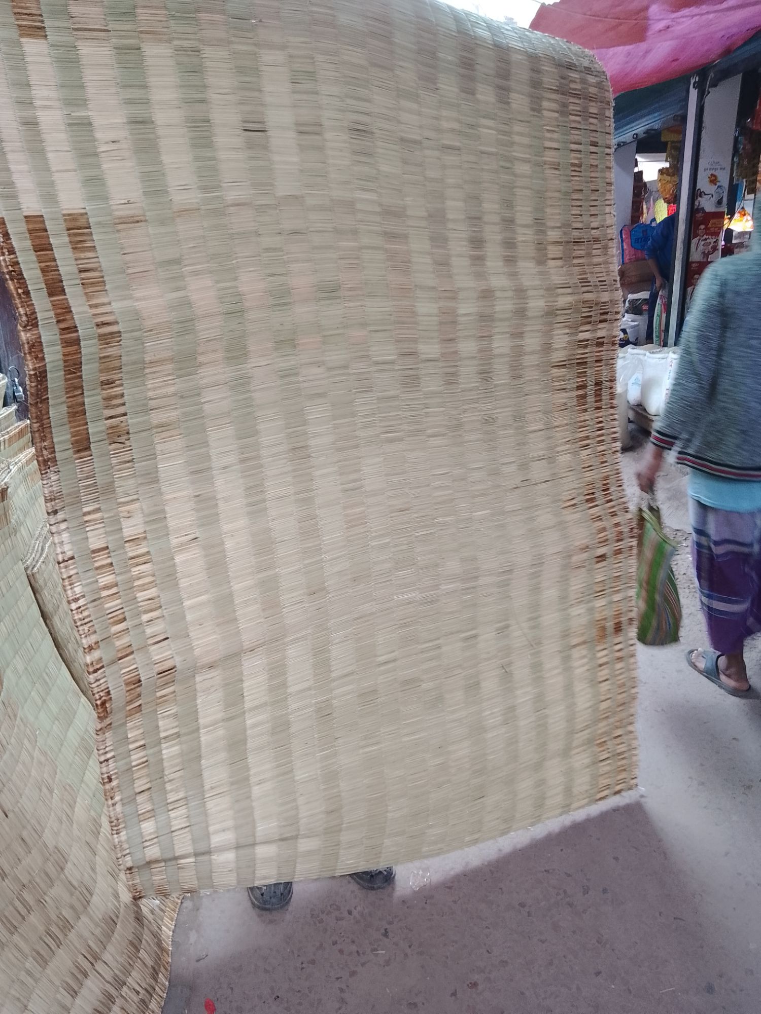 Hand-made mats for sleeping, praying and eating rice to escape the cold of the floor in winter. 