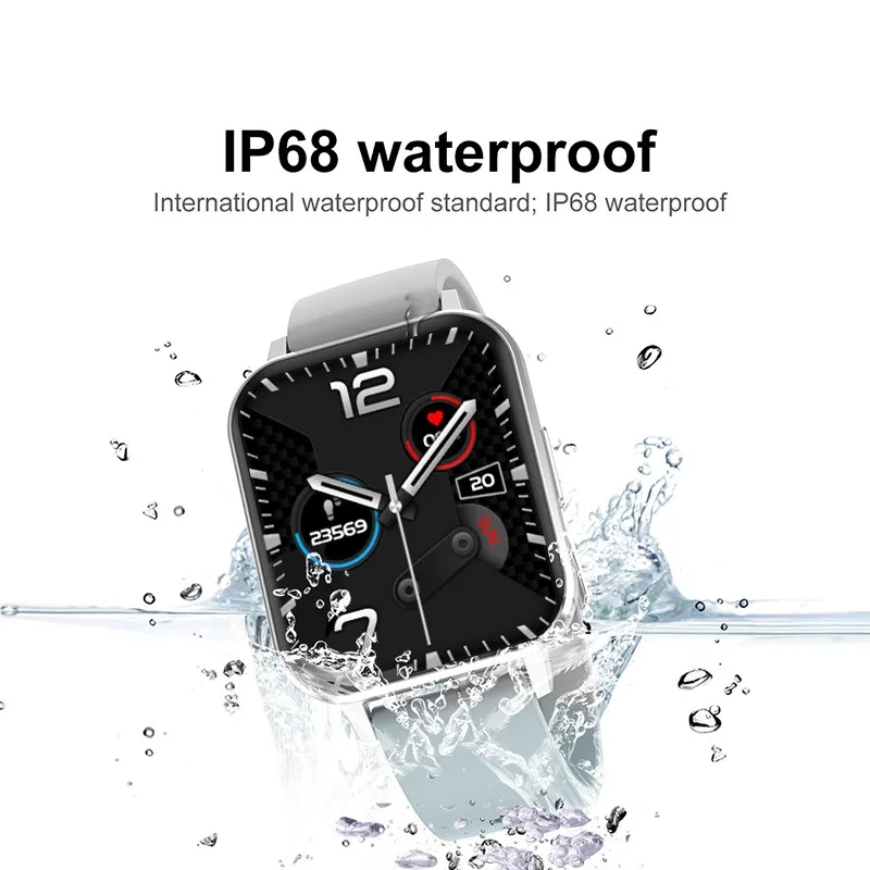 Zordai DTX Smart Watch IP68 Waterproof Sport Fitness NFC for Android IOS Bluetooth Call Heart Rate Smartwatch Watches DTNO.1. 