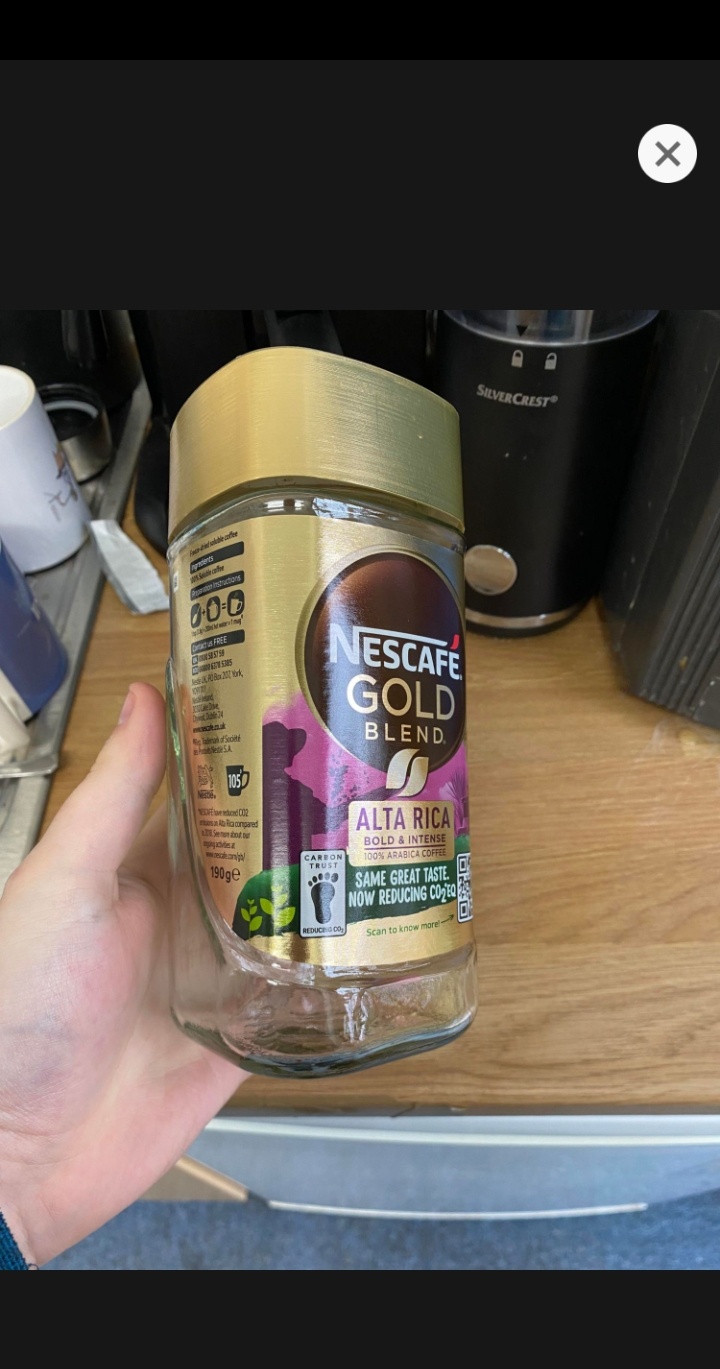 Glass Built Coffee Jar 1000ml01 Piece (Old Empty Jar. 