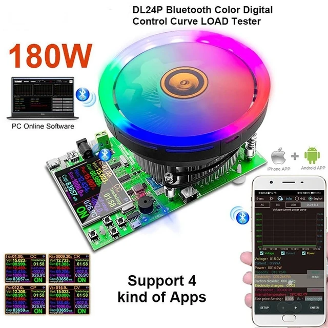 DL24p 180W High efficiency lifepo4 battery capacity  tester  discharge