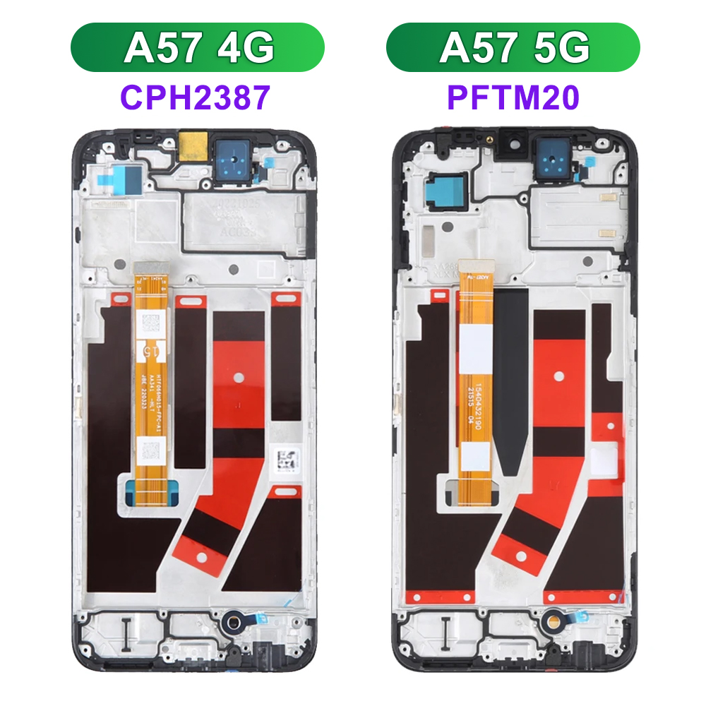 6.56" High quality For OPPO A57 4G LCD Display Touch Screen Models CPH2387 Panel Digitizer With Frame Replacement Parts. 