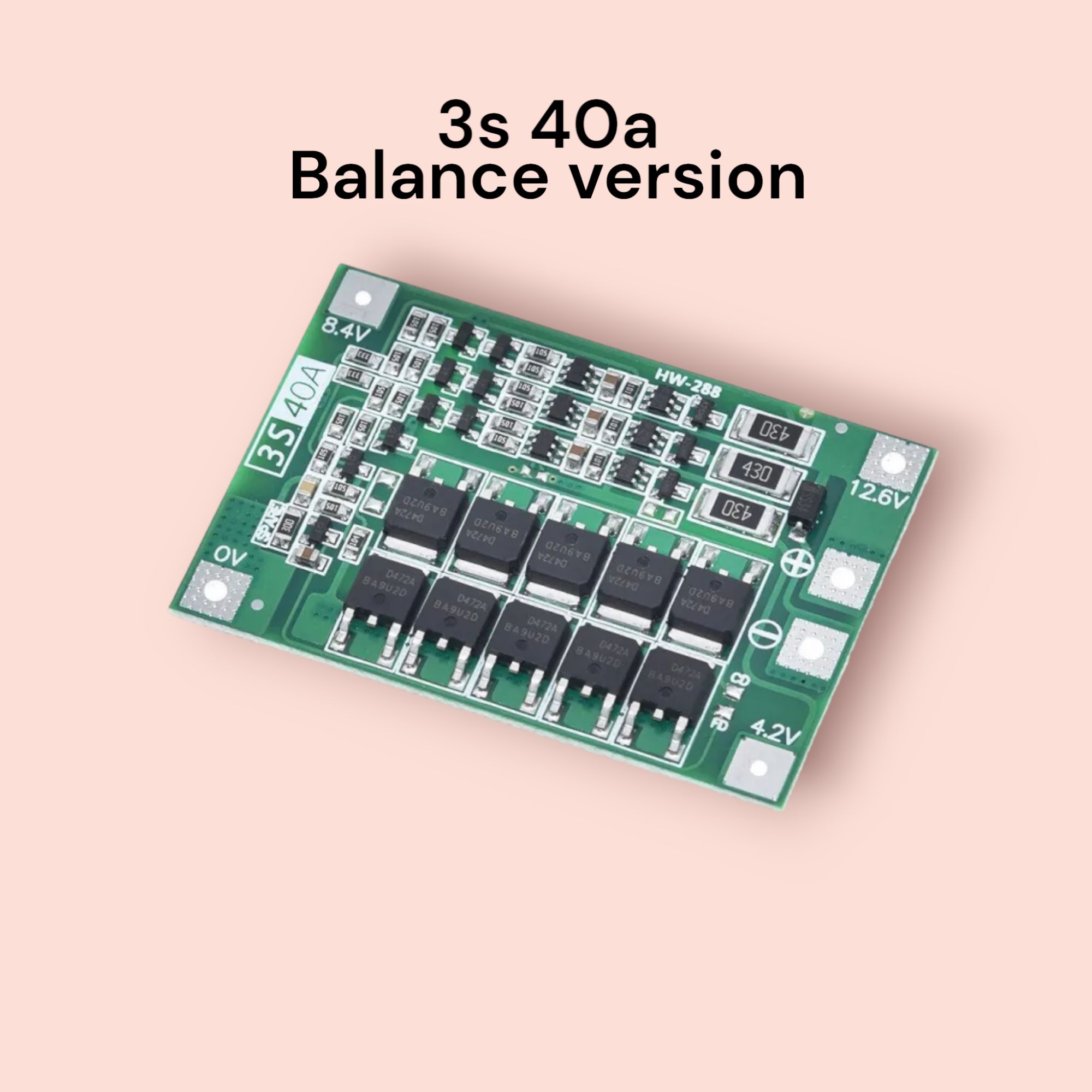 3s 40a balance version li-ion BMS