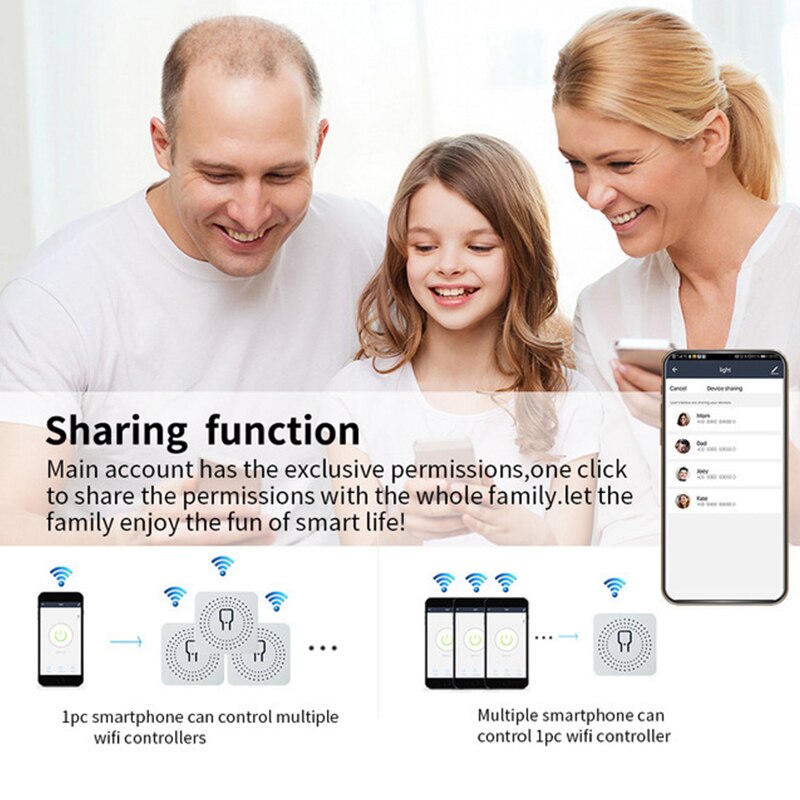 Wifi Smart Switch DIY Light Mini Switches 2 Way Control Wireless Smart Home Breaker With Alexa Google Home Cozylife Xiao Ai APP. 