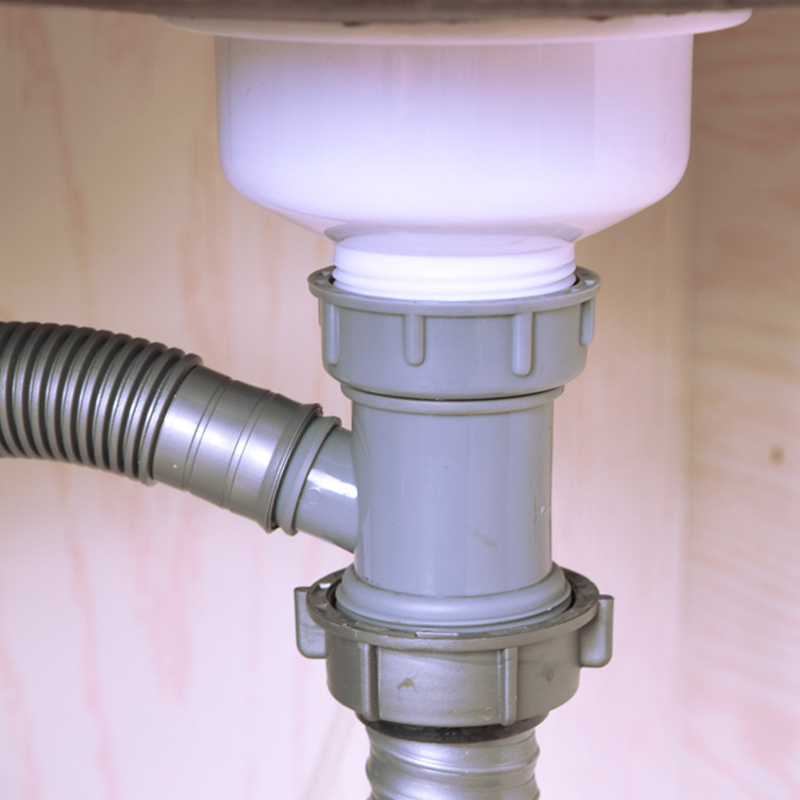 Kitchen Sink Drain Pipe Adapter Y Shaped Basin Sewer Branch Connector Female To Male Thread Connector Fitting Accessory. 