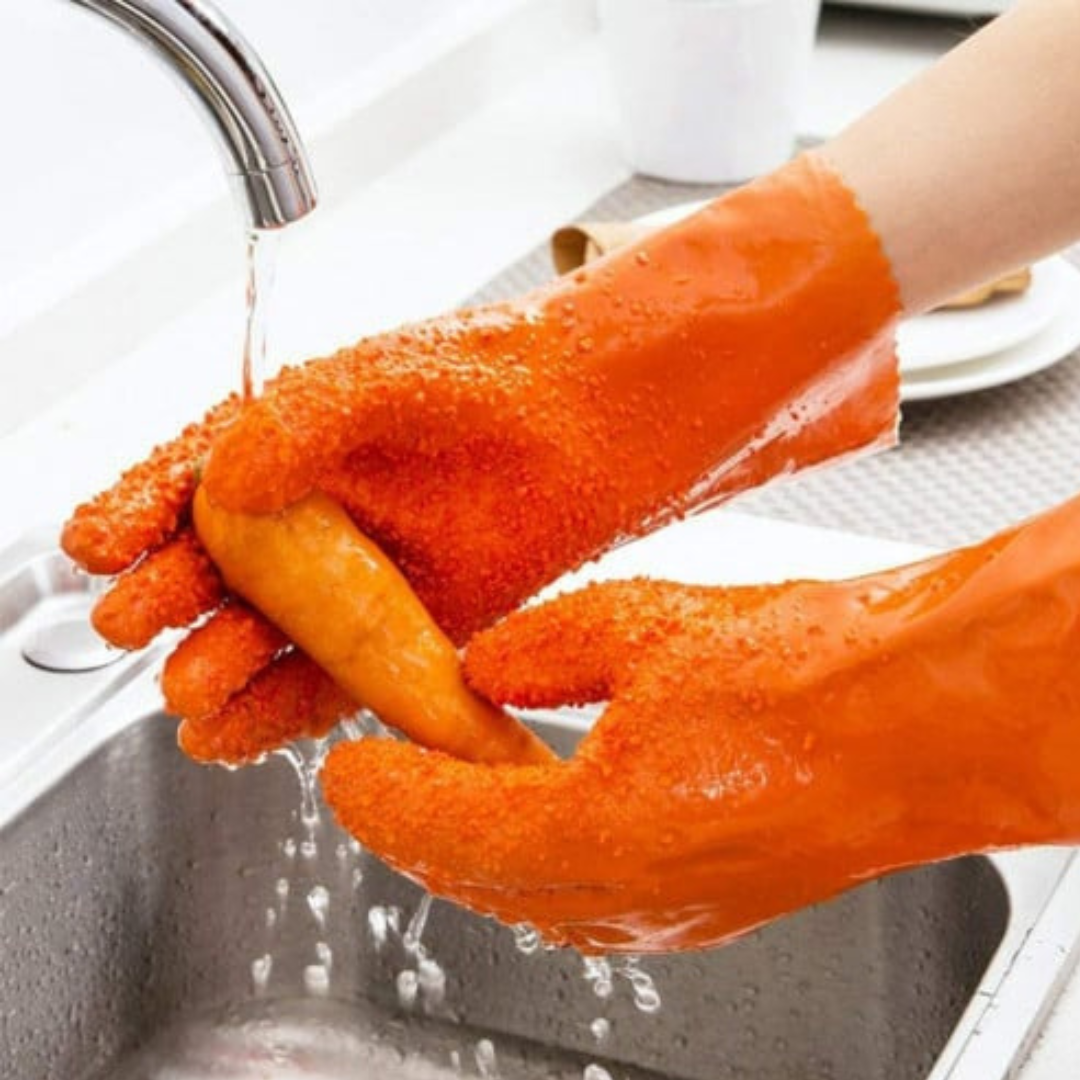 special gloves for peeling potatoes, you will quickly and easily clean vegetables, without damaging the skin of your hands and making it dry and rough.. 