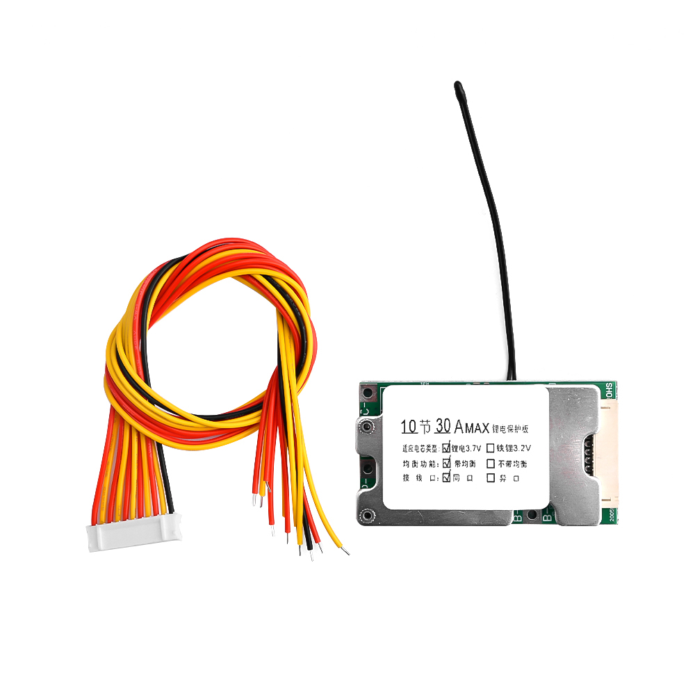 BMS 10S 36V 30A Lithium Battery Charge Board PCB 18650 Battery Balanced Protection Board Li-ion Cell Balancer for Electric Car. 