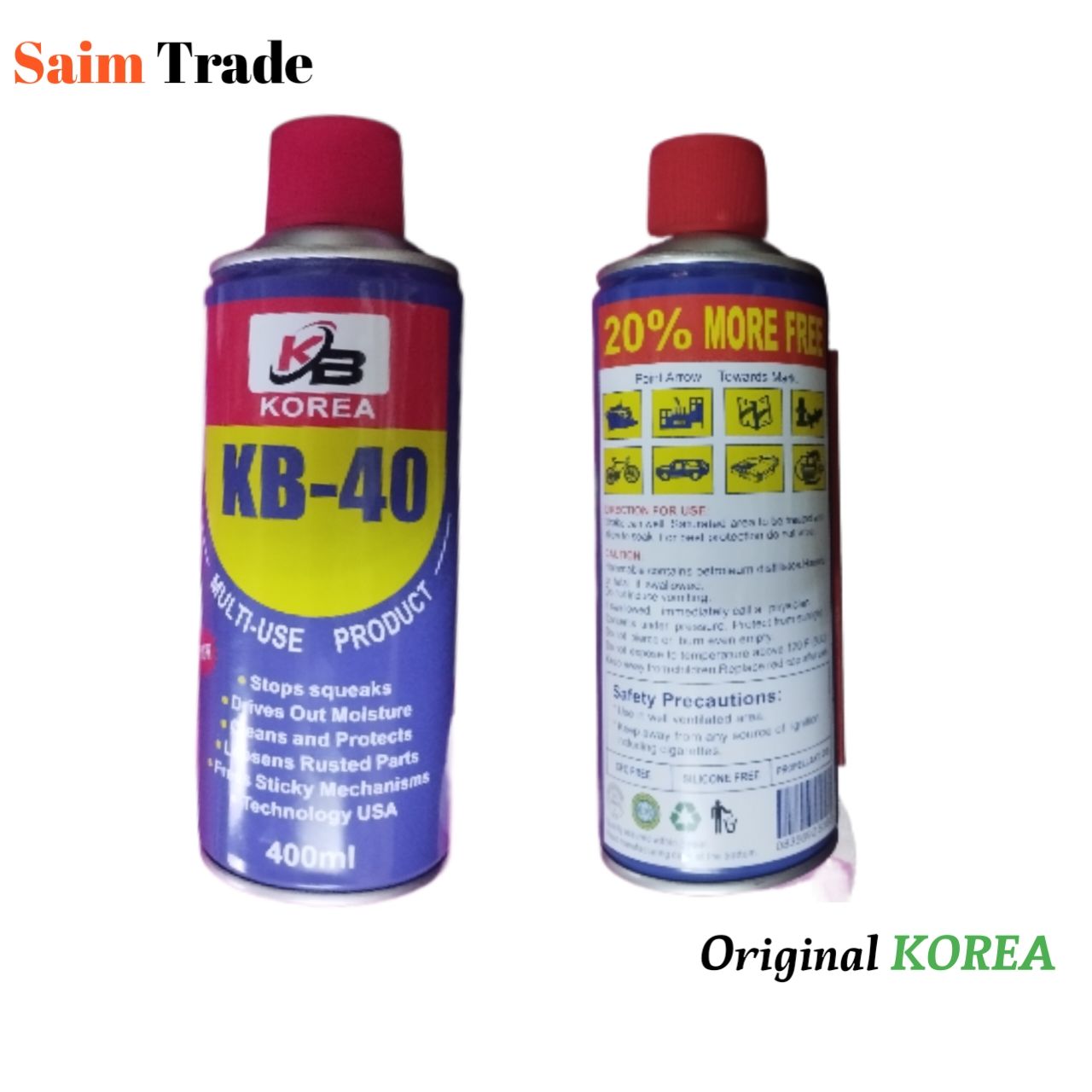 WD-40/KB-40 KOREA Multi purpose use Spray. 