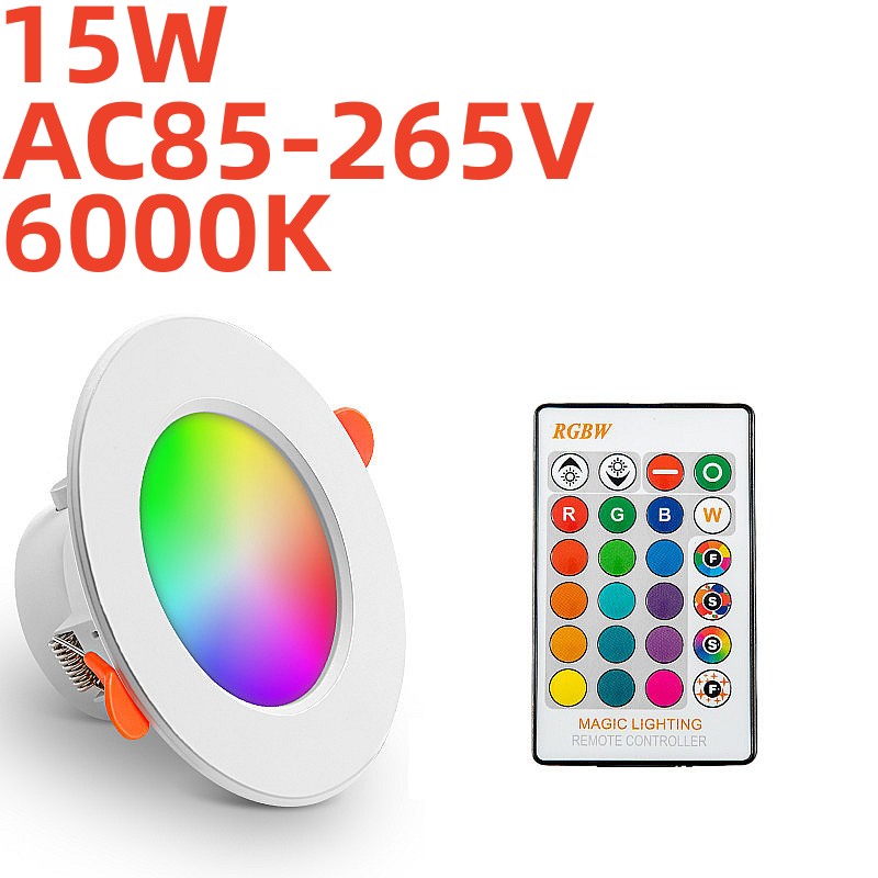 RGB CCT TuYa Led Downlight AC85-265V 10W APP Smart Ceiling Light Recessed Down Light Round Panel Light Dining Room LED Spotlight. 