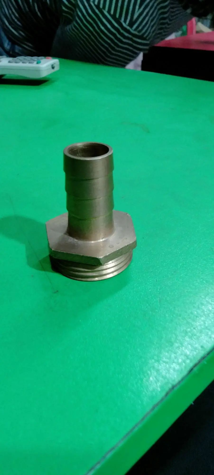 Brass hose Nipple 1" thared * and 1/2" hose 16mm. 