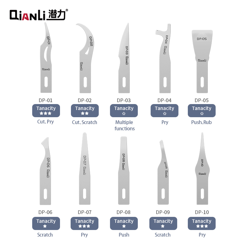 Qianli DP blade ihilt 012 handle universal desoldering grinding blade PCB motherboard layered IC deglue BGA CPU NAND tool
