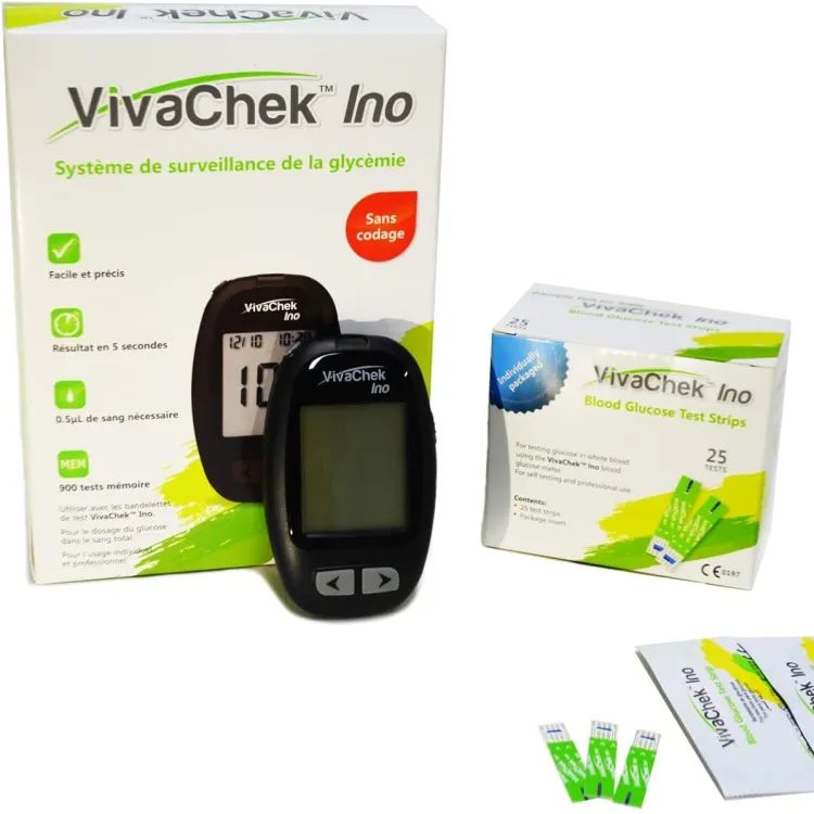 Meter - Vivacheck Diabetes Test Machine Monitoring System. 