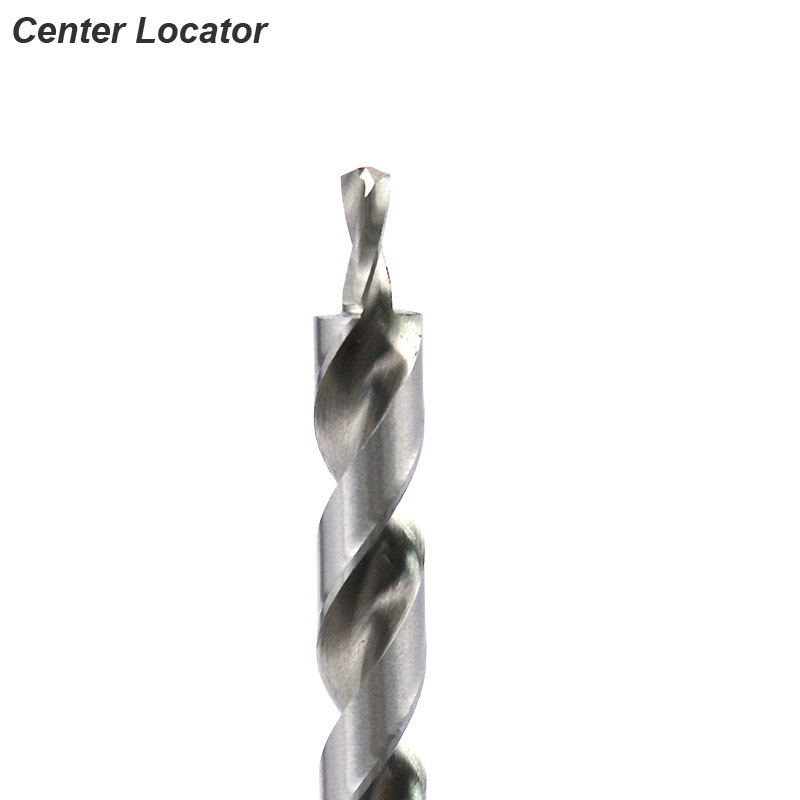 Twist Step Drill Bit With Stoper Locator For Kreg Jig Guide Manual Pocket Pilot Hole Depth Stop Collar 1/4 Hex Round Woodworking. 