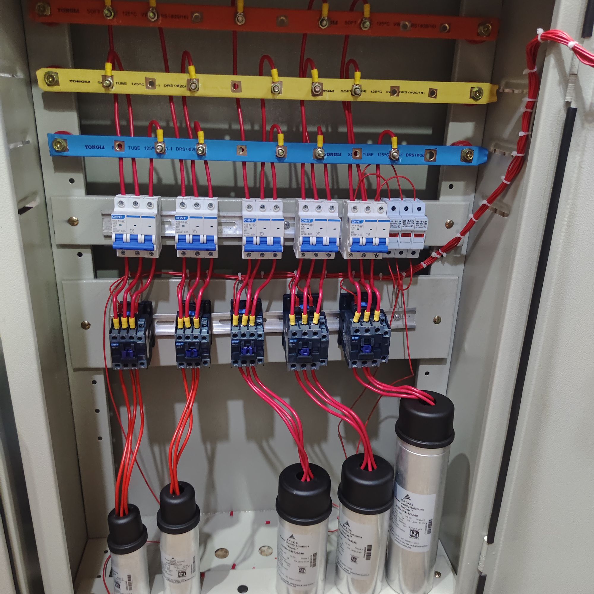 40 KVAR PFI WITH CHINT MAGNETIC CONTACTOR AND EPCOS CAPACITOR. 