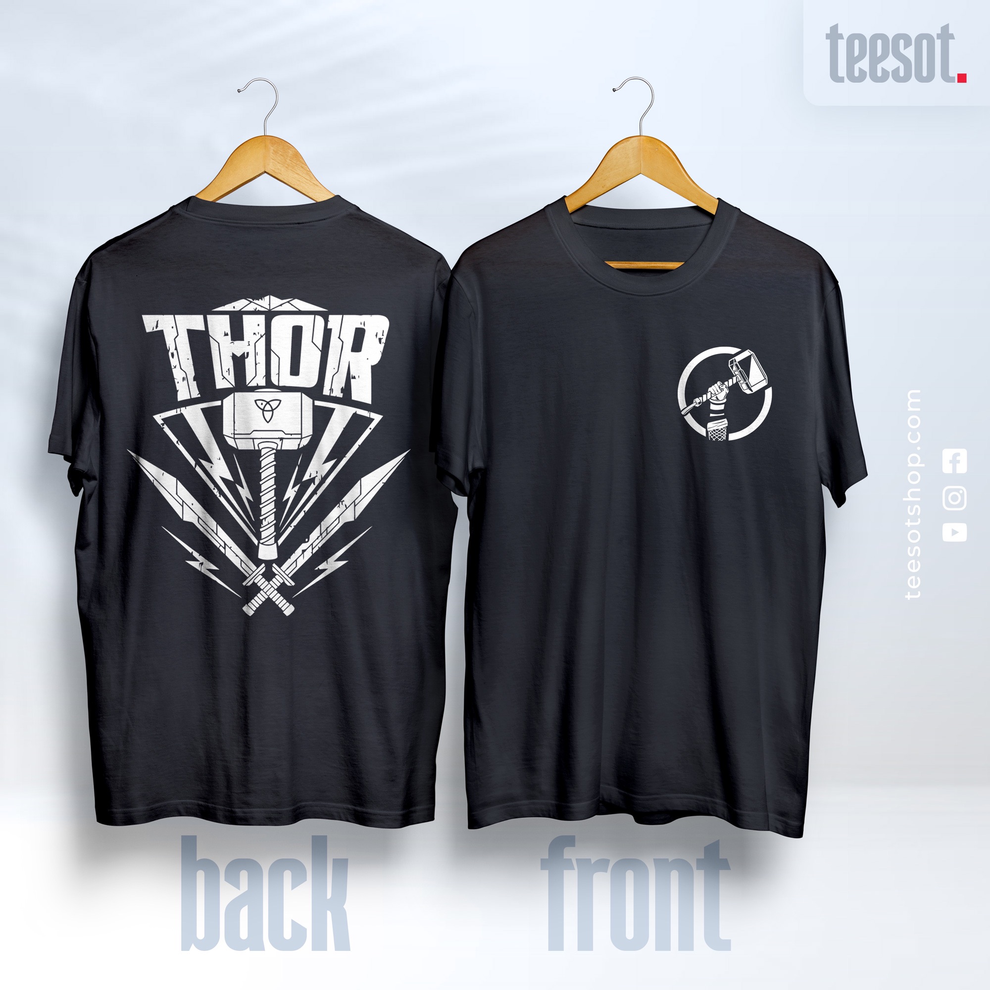 Trendsetter -Craftsmanship and Trendy -Thor T-shirt By TEESOT. From Marvel- Progressively Better Preferble - Low Hassle and Maintanance. 