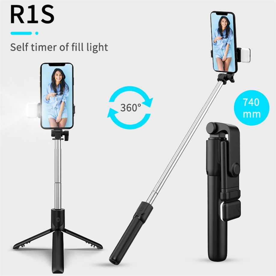 R1s selfie stick with bluthoot and wireless rimote