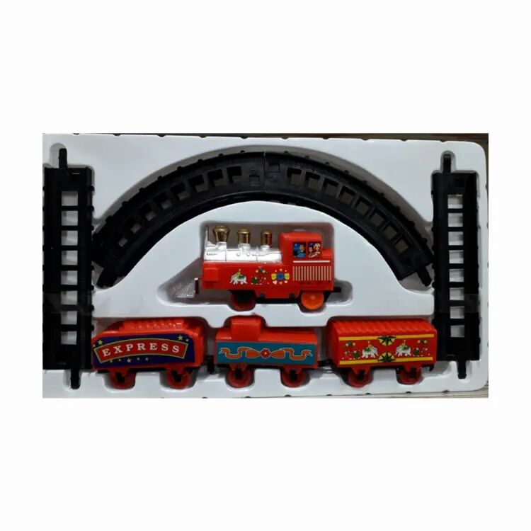 Mini Express Train Set For Kids 1 Battery Operated Train Set - Red. 