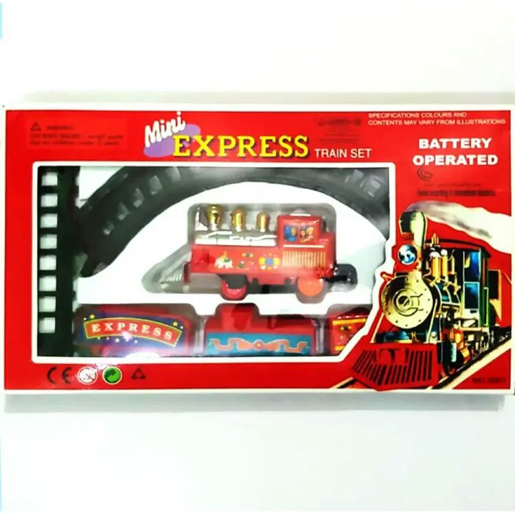 Mini Express Train Set For Kids 1 Battery Operated Train Set - Red