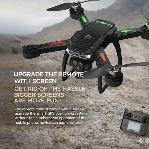 New RC Drone WIFI 4K HD Aerial FPV Live Video Photography ESC Dual Camera Optical Flow Positioning Folding UAV Aerial RC Drone by DRONE ZONES