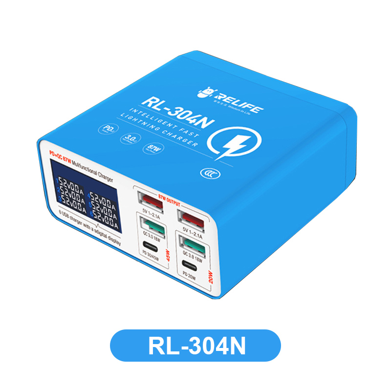 Sunshine SS-304Q 304D RL-304N 304P 304S USB Smart Lightning Charger Digital Display Fast Charging For Phone Android Samsung. 