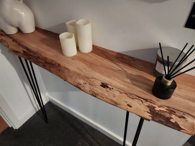 Live Edge Entryway Table. 