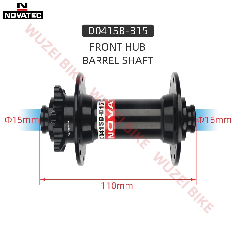 NOVATEC D041SB-15/B15 thru-axle Mountain Bike Front Hub 32H 15X110MM 15X100MM Only the Front Hub is for Shimano MTB Axle HUB. 
