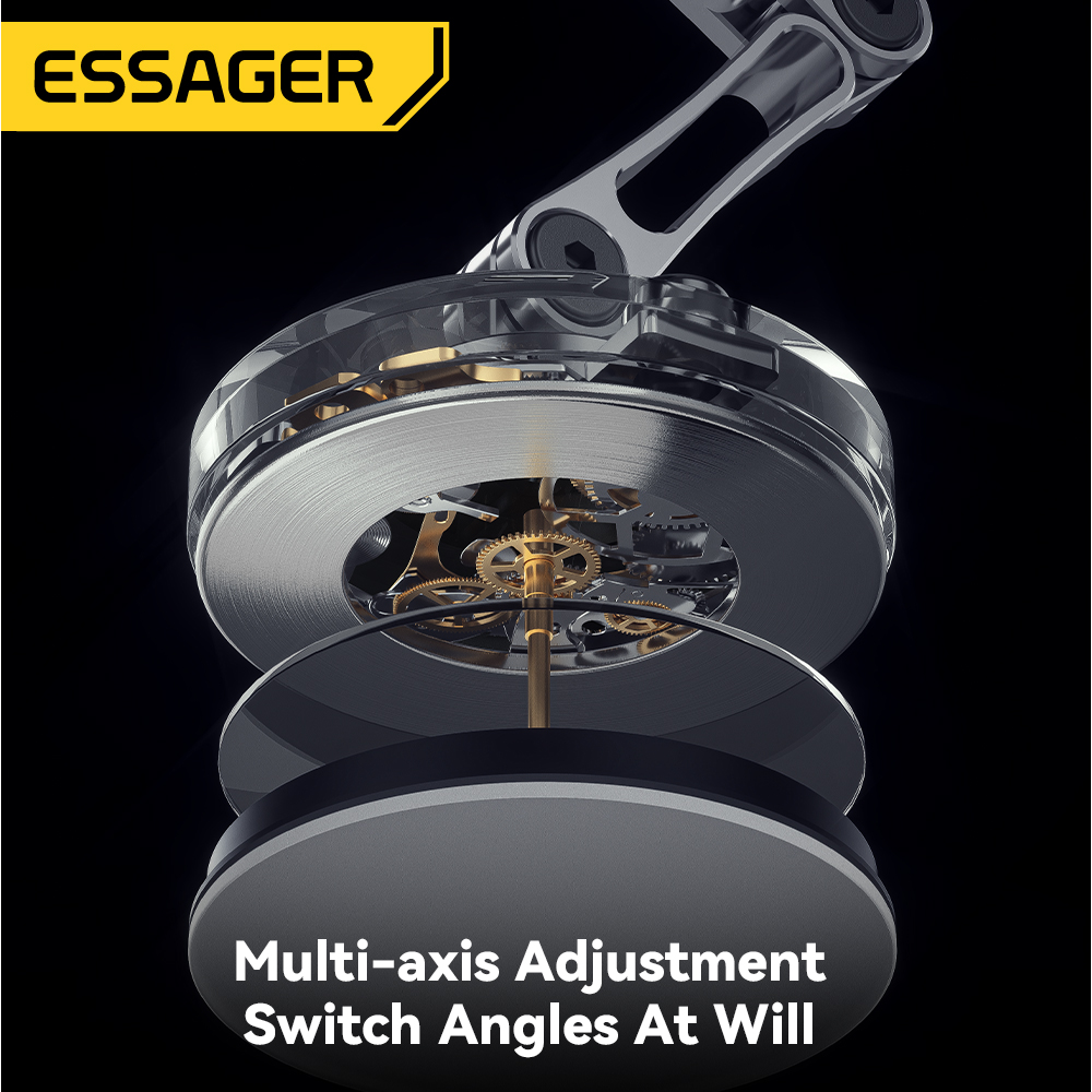 Essager Magnetic Wireless Charger Car Phone Holder 15W Fast Charging Easy Paste Mount Stand For Magsafe iPhone 15 14 13 Pro Max. 