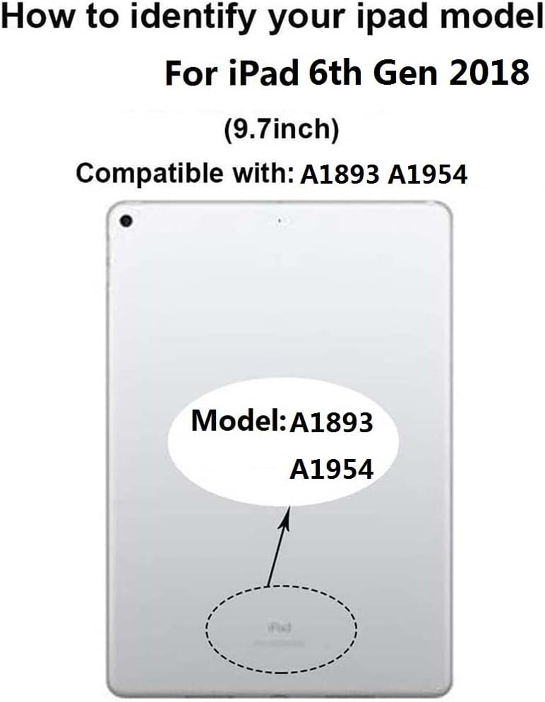 For iPad 9.7 2018  For iPad 6 6th Gen A1954 A1893 LCD Outer Touch Screen Digitizer Front Glass Display Touch Panel Replacement. 